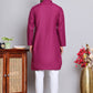 Solid Cotton Kurta Set for Men ( JOKP 5144Pink )