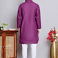 Solid Cotton Kurta Set for Men ( JOKP P 5144 Purple )