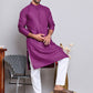 Solid Cotton Kurta Set for Men ( JOKP P 5144 Purple )