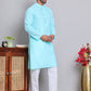 Solid Cotton Kurta Set for Men ( JOKP 5144Sky )