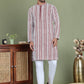 Embroidered and Mirror Work Kurta Pyjama Sets ( JOKP 5146Maroon )