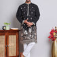Floral Embroidered and Sequins Kurta Set ( JOKP 5147Black )