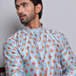 Digital Printed Straight Kurta Set For Men ( JOKP 5148Blue )