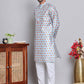 Digital Printed Straight Kurta Set For Men ( JOKP 5148Blue )