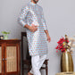Digital Printed Straight Kurta Set For Men ( JOKP 5148Blue )