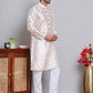 Digital Printed Straight Kurta Set For Men ( JOKP 5148Cream )