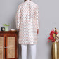 Digital Printed Straight Kurta Set For Men ( JOKP 5148Cream )