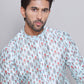 Digital Printed Straight Kurta Set For Men ( JOKP 5148Firozi )