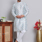 Digital Printed Straight Kurta Set For Men ( JOKP 5148Firozi )