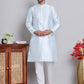 Digital Printed Straight Kurta Set For Men ( JOKP 5148Sky )