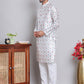 Digital Printed Straight Kurta Set For Men ( JOKP 5148White )