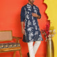 Embroidered Straight Kurta Pyjama Set ( JOKP P 5150 Navy )