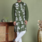 Embroidered Straight Kurta Pyjama Set ( JOKP 5150Olive )