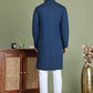 Embroidered Straight Kurta Pyjama Set ( JOKP 5150Peacock )