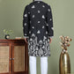 Floral Embroidered and Sequins Kurta Set ( JOKP 5151Black )