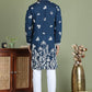 Floral Embroidered and Sequins Kurta Set ( JOKP 5151Peacock )