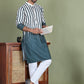 Striped Kurta Pyjama Set For Men ( JOKP 5152Teal )