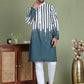 Striped Kurta Pyjama Set For Men ( JOKP 5152Teal )