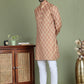 Yellow Woven Design Straight Kurta Pyjama Set ( JOKP 5153Yellow )
