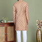 Yellow Woven Design Straight Kurta Pyjama Set ( JOKP 5153Yellow )