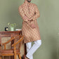 Yellow Woven Design Straight Kurta Pyjama Set ( JOKP 5153Yellow )