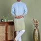 Sequins and Ombre Design Kurta Pyjama Set For Men ( JOKP 5154Firozi )