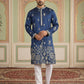 Floral Embroidered and Sequins Kurta Set ( JOKP P 5155Navy ) [FF] [P-5-6]