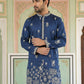 Floral Embroidered and Sequins Kurta Set ( JOKP P 5155Navy ) [FF] [P-5-6]