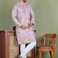 Floral Embroidered Straight Kurta Set ( JOKP 5156Purple )