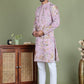 Floral Embroidered Straight Kurta Set ( JOKP 5156Purple )