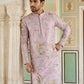 Floral Embroidered Straight Kurta Set ( JOKP P 5156Purple ) [FF] [H-11-12]