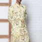 Floral Embroidered Straight Kurta Set (JOKP P 5156 Yellow ) [FF] [H-11-12]