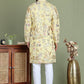 Floral Embroidered Straight Kurta Set ( JOKP 5156Yellow )