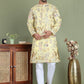 Floral Embroidered Straight Kurta Set ( JOKP 5156Yellow )