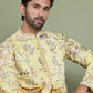 Floral Embroidered Straight Kurta Set ( JOKP 5156Yellow )