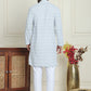 Embroidered and Sequins straight Kurta Set for Men ( JOKP P 5157 Grey )