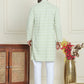 Embroidered and Sequins straight Kurta Set for Men ( JOKP P 5157 Pista )