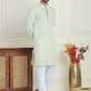 Embroidered and Sequins straight Kurta Set for Men ( JOKP P 5157 Pista )
