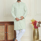 Embroidered and Sequins straight Kurta Set for Men ( JOKP P 5157 Pista )