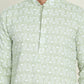 Embroidered and Sequins straight Kurta Set for Men ( JOKP P 5157 Pista )
