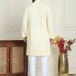 Embroidered and Sequins straight Kurta Set for Men ( JOKP P 5157 Yellow )