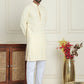 Embroidered and Sequins straight Kurta Set for Men ( JOKP P 5157 Yellow )