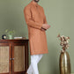 Chikankari Pure Cotton Kurta with Churidar ( JOKP 5158Brown )