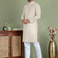Chikankari Pure Cotton Kurta with Churidar ( JOKP 5158Cream ) [FF] [N-1]