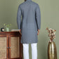 Chikankari Pure Cotton Kurta with Churidar ( JOKP 5158Grey )