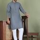 Chikankari Pure Cotton Kurta with Churidar ( JOKP 5158Grey )