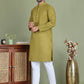 Chikankari Pure Cotton Kurta with Churidar ( JOKP 5158Olive )