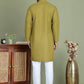 Chikankari Pure Cotton Kurta with Churidar ( JOKP 5158Olive )