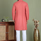 Chikankari Pure Cotton Kurta with Churidar ( JOKP 5158Peach ) [FF] [N-1]