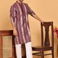 Embroidered and Sequins Kurta Pyjama Set for Men ( JOKP P 5161 Maroon )